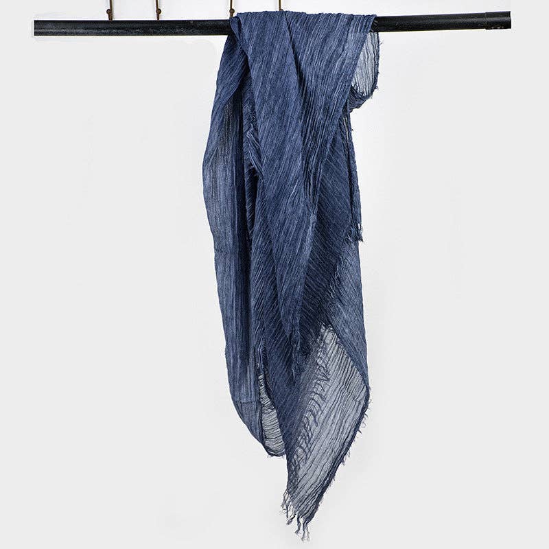 Scarvii - Farmhouse Style Cotton Linen Long Scarf & Shawl