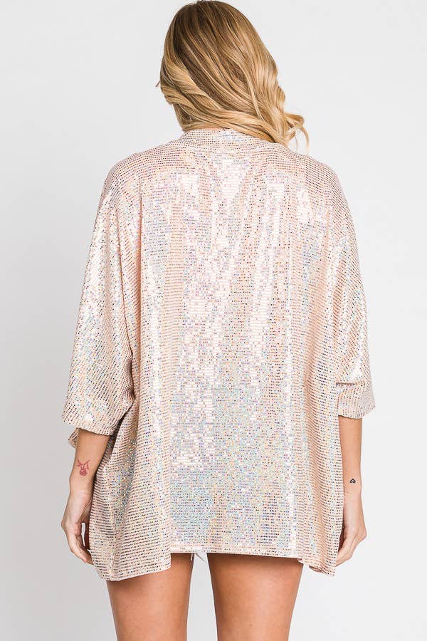 Sequins glitter cardigan